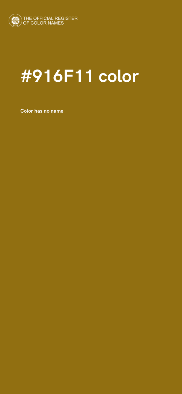 #916F11 color image