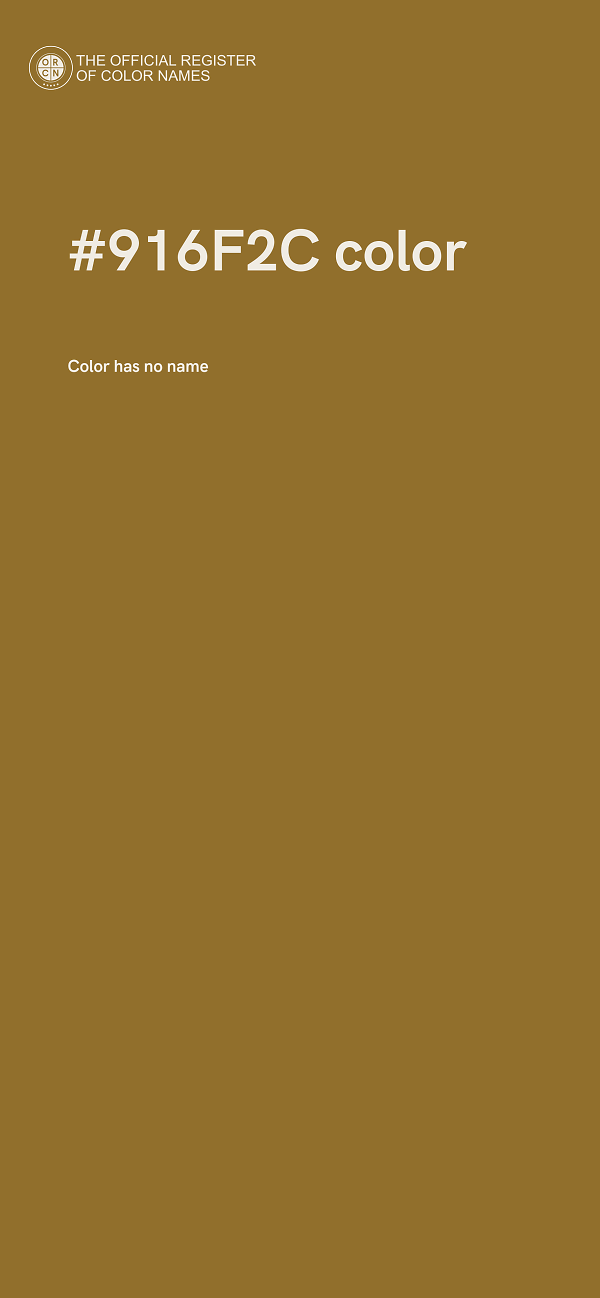 #916F2C color image