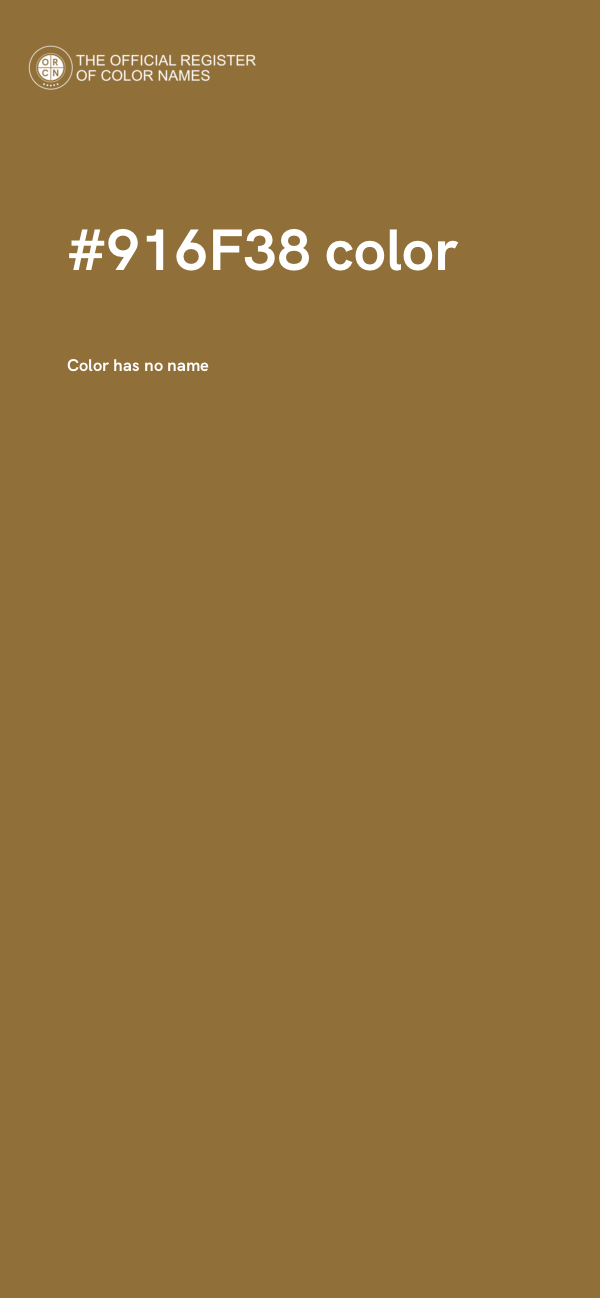#916F38 color image