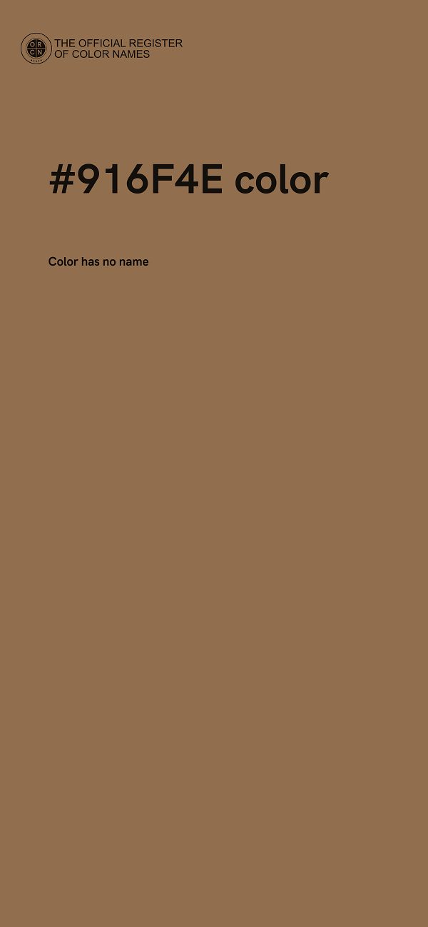 #916F4E color image