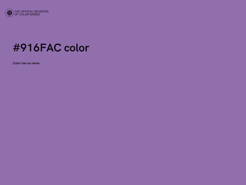 #916FAC color image