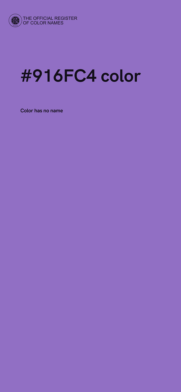 #916FC4 color image