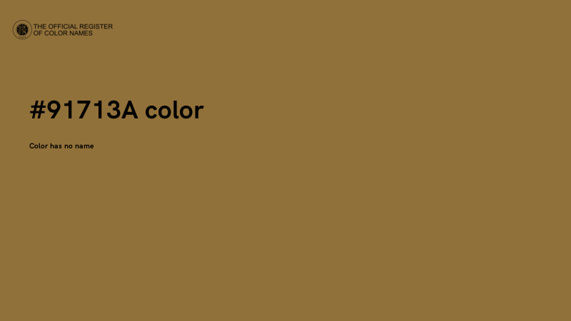 #91713A color image