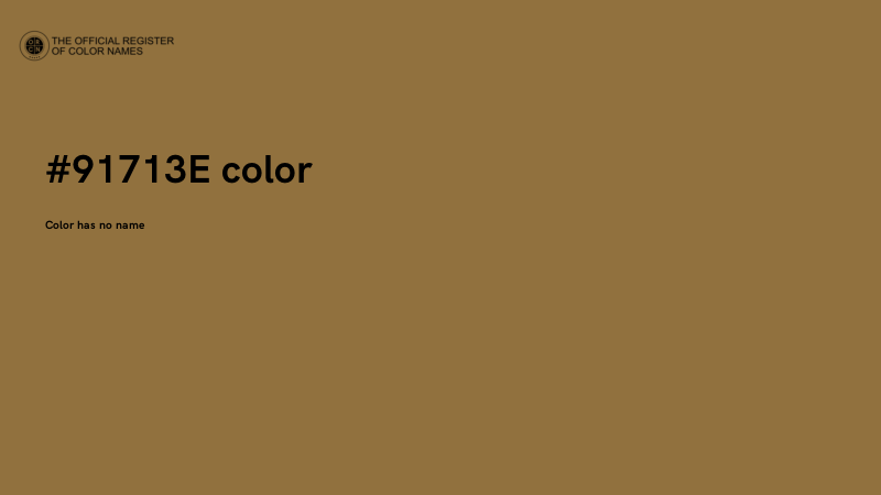 #91713E color image