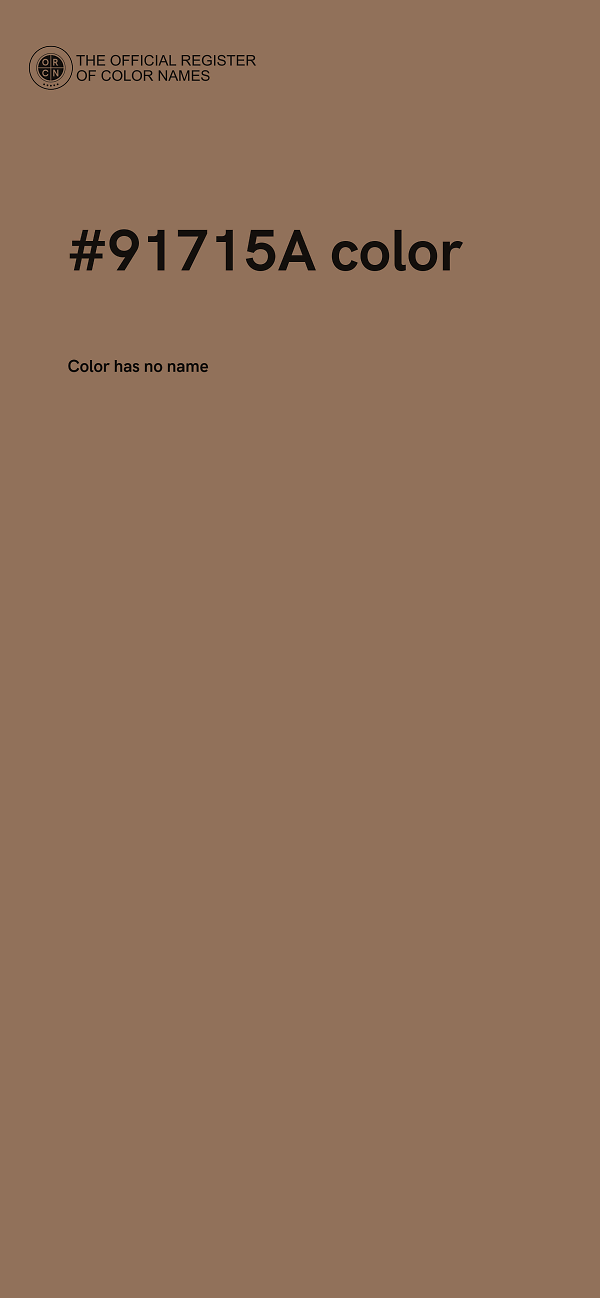 #91715A color image