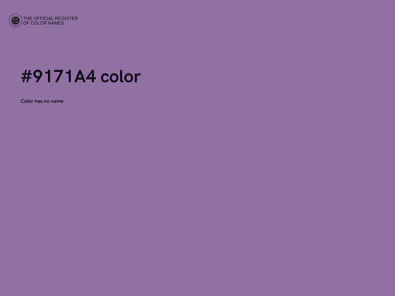 #9171A4 color image