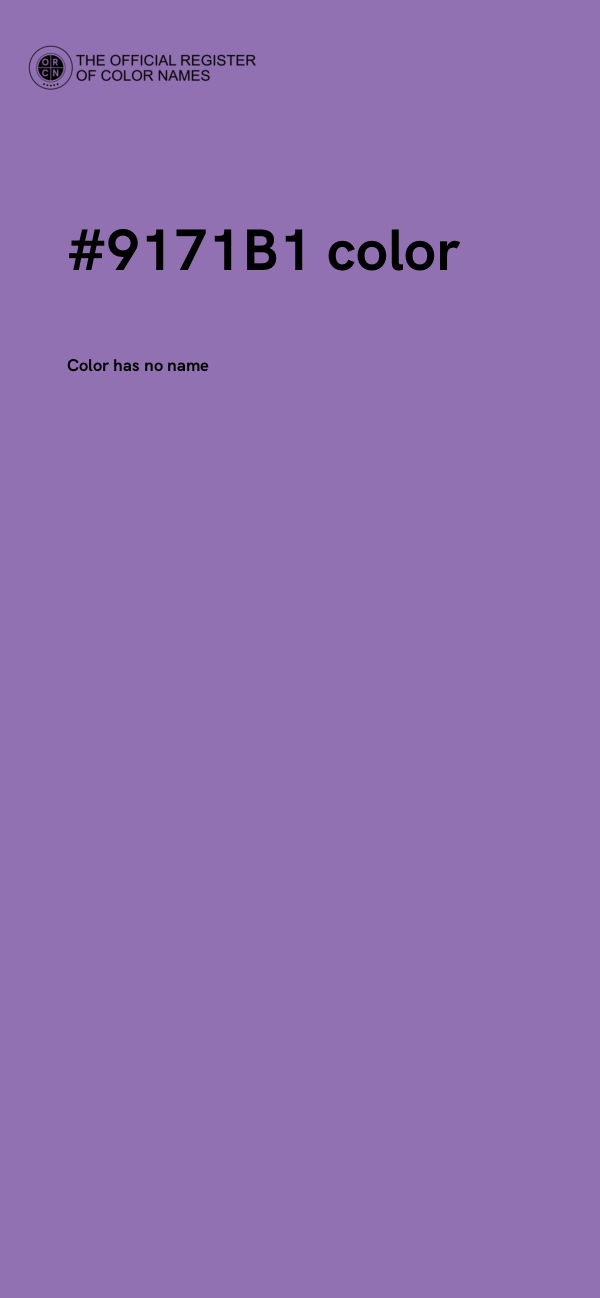#9171B1 color image