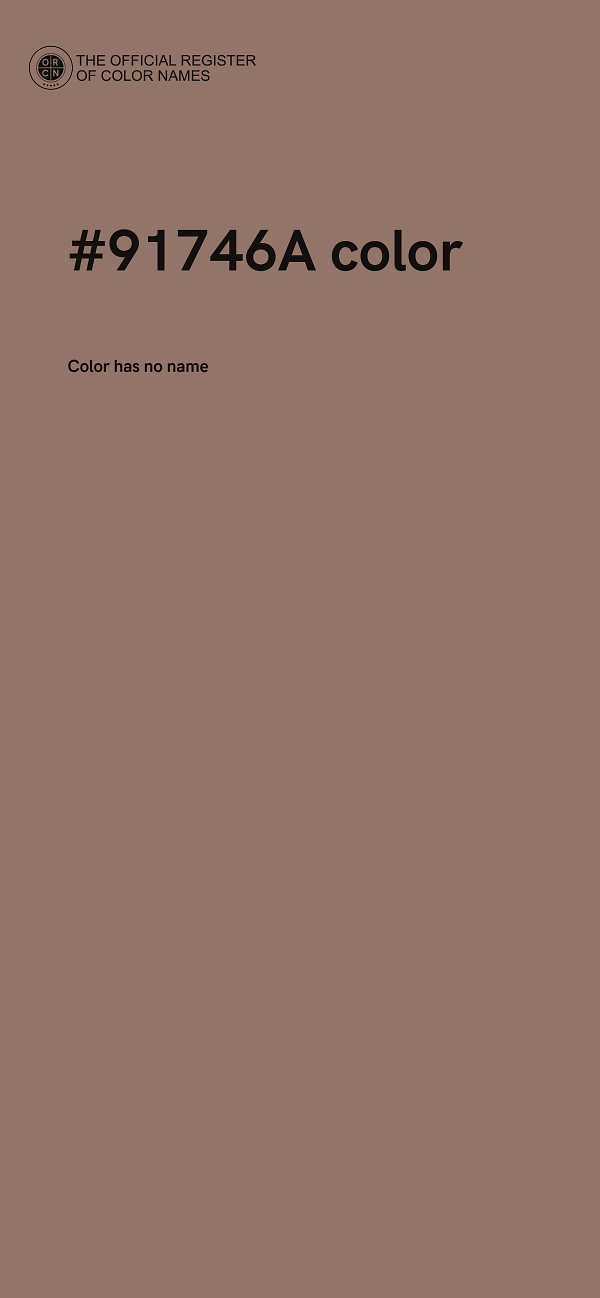 #91746A color image