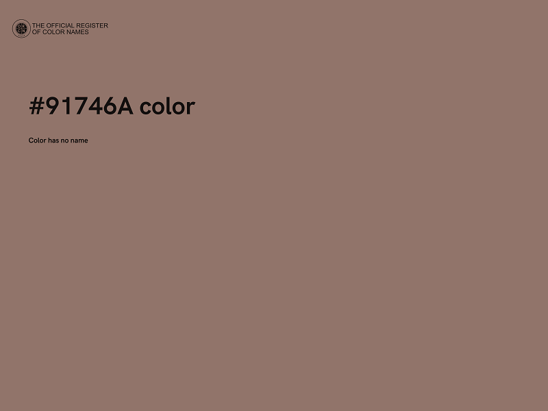 #91746A color image