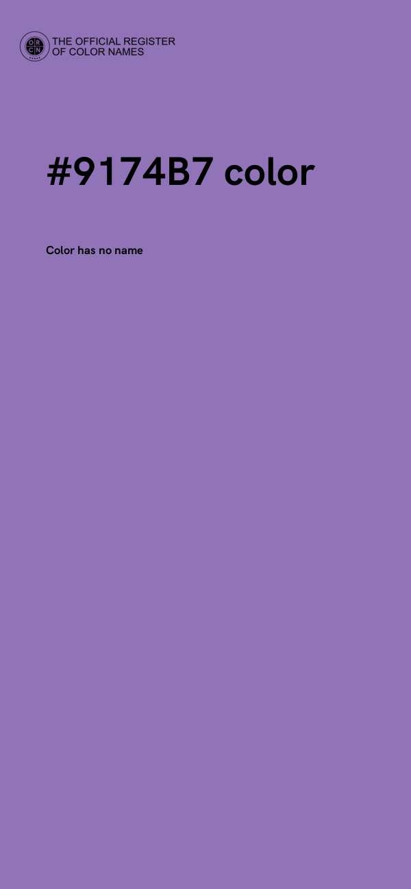 #9174B7 color image