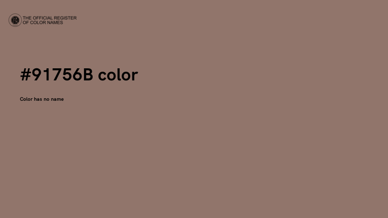 #91756B color image