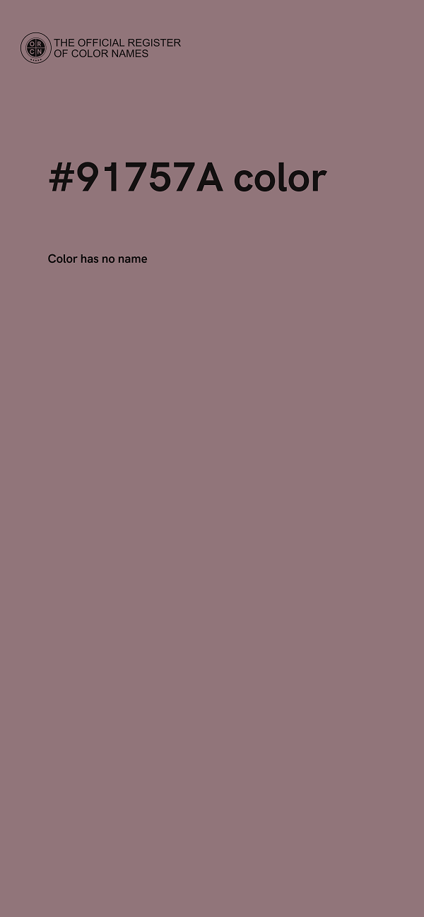 #91757A color image