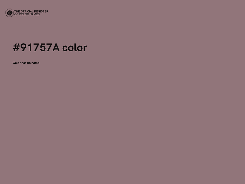 #91757A color image