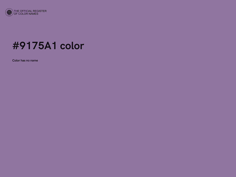 #9175A1 color image