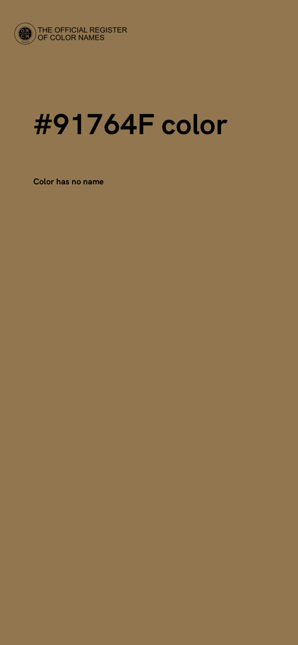 #91764F color image