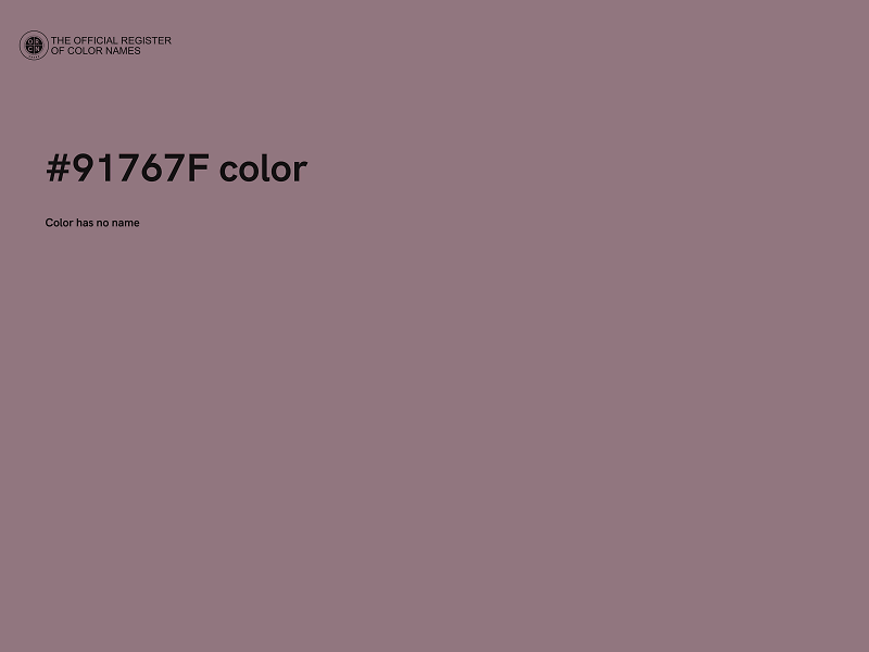 #91767F color image