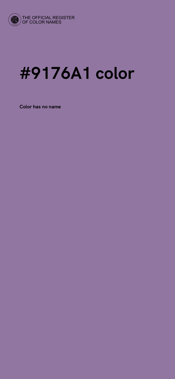 #9176A1 color image