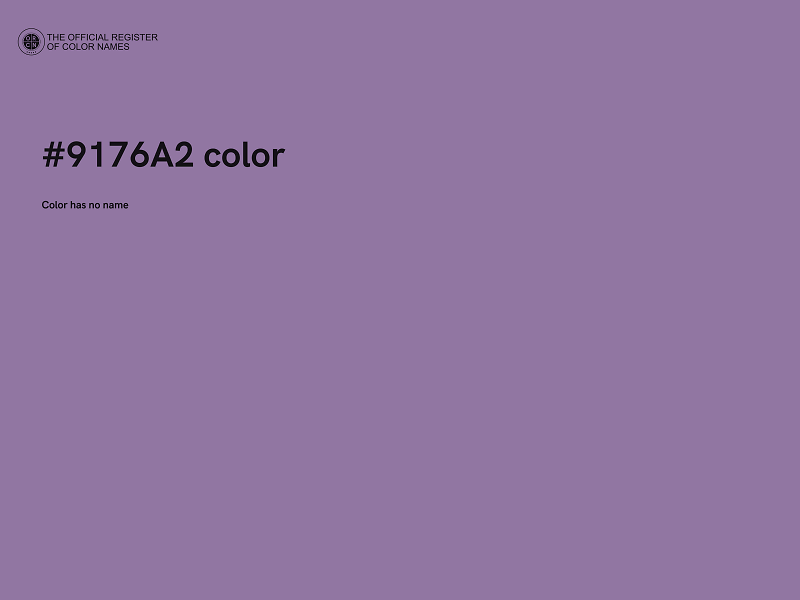 #9176A2 color image