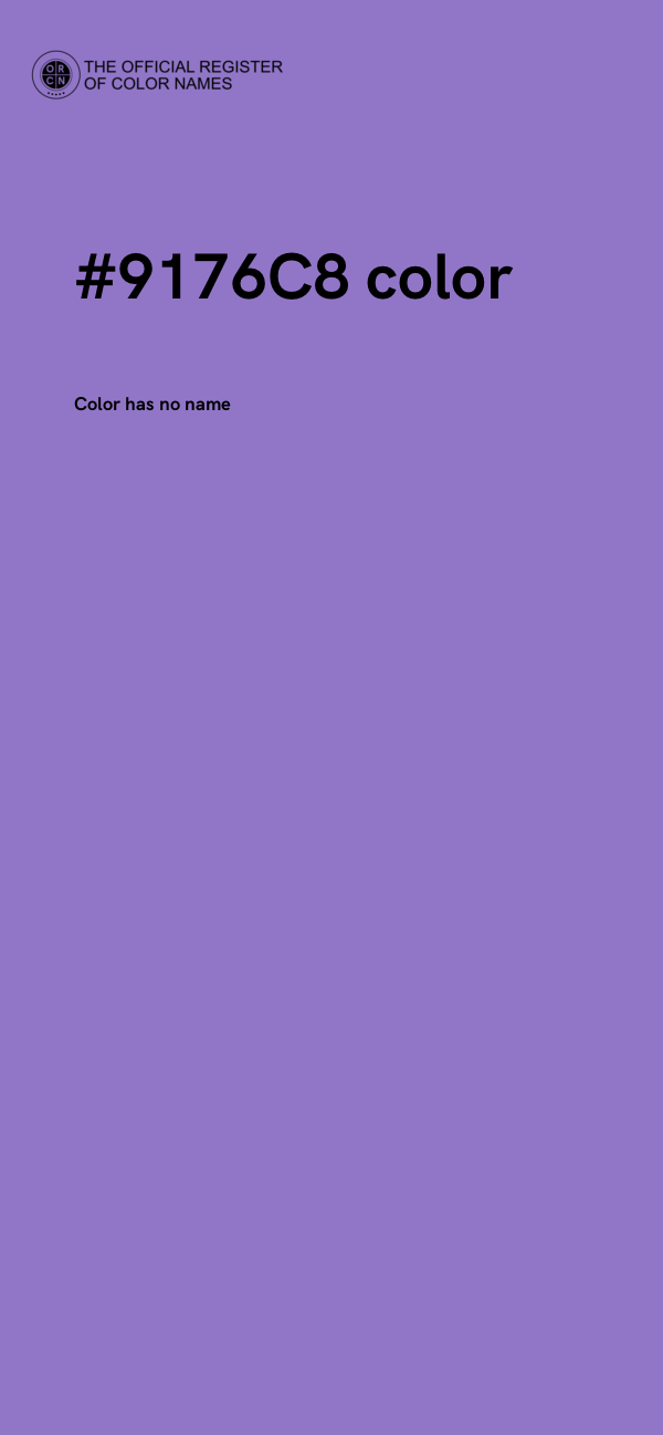 #9176C8 color image