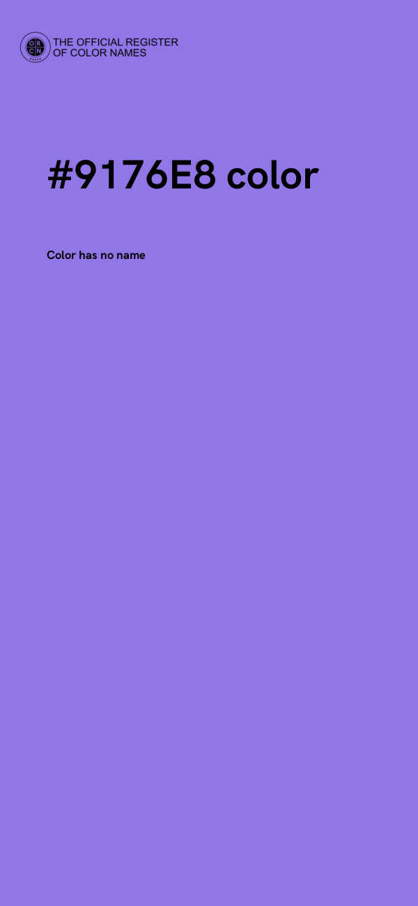 #9176E8 color image