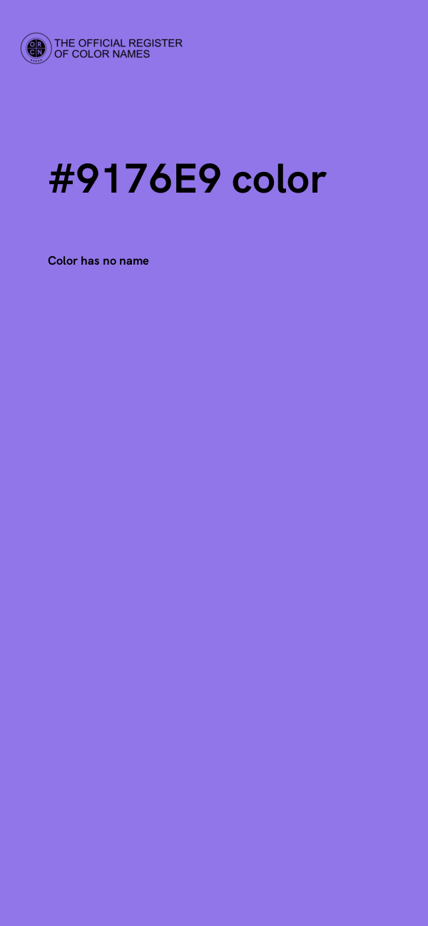 #9176E9 color image