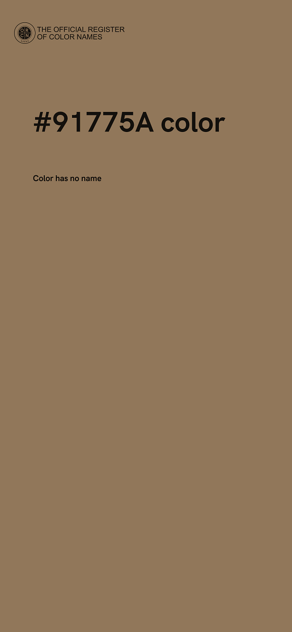 #91775A color image