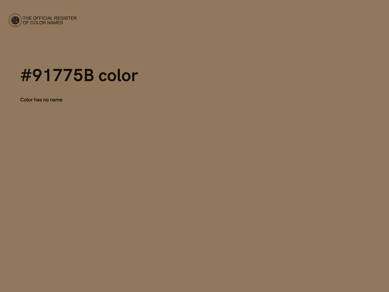 #91775B color image