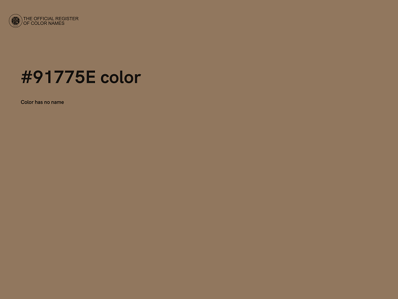 #91775E color image