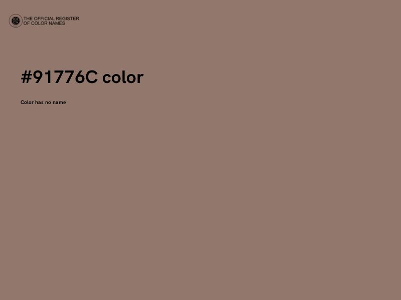 #91776C color image