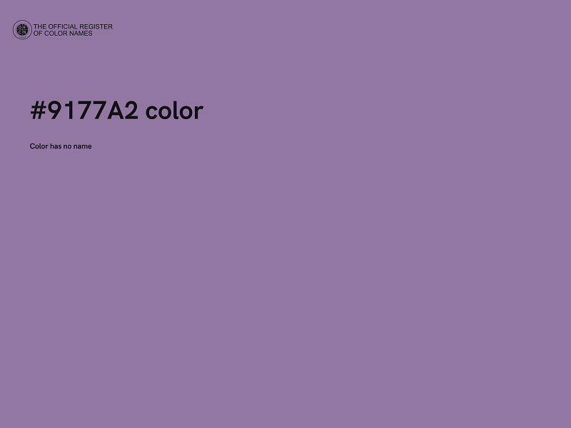 #9177A2 color image