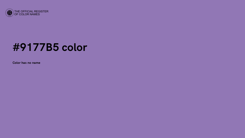 #9177B5 color image