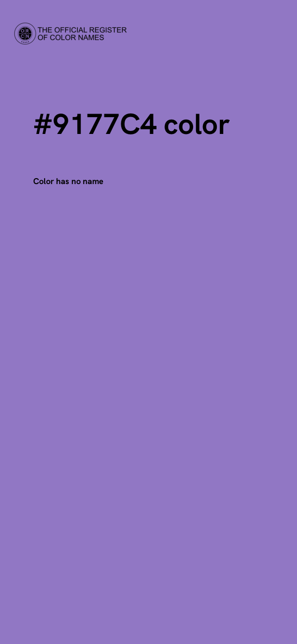 #9177C4 color image