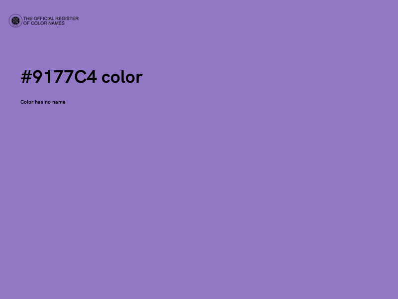 #9177C4 color image