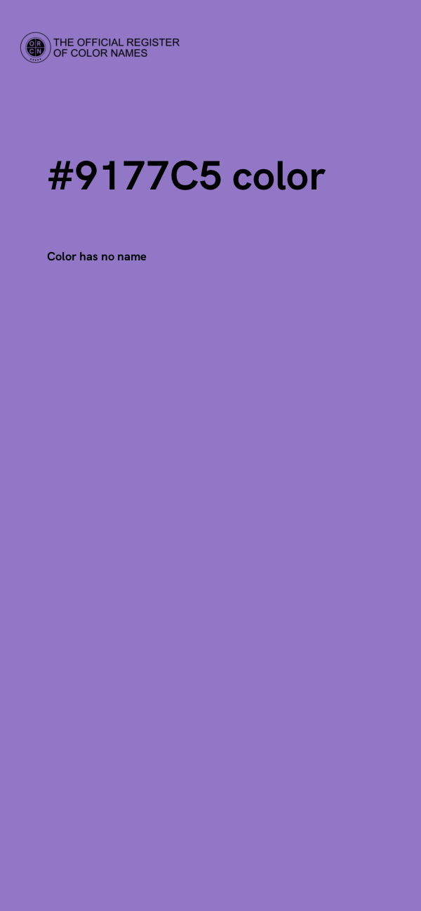 #9177C5 color image