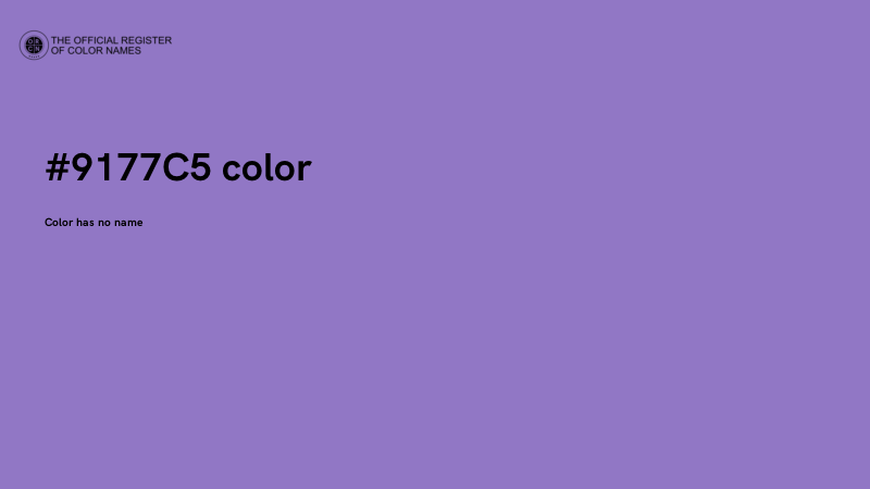 #9177C5 color image