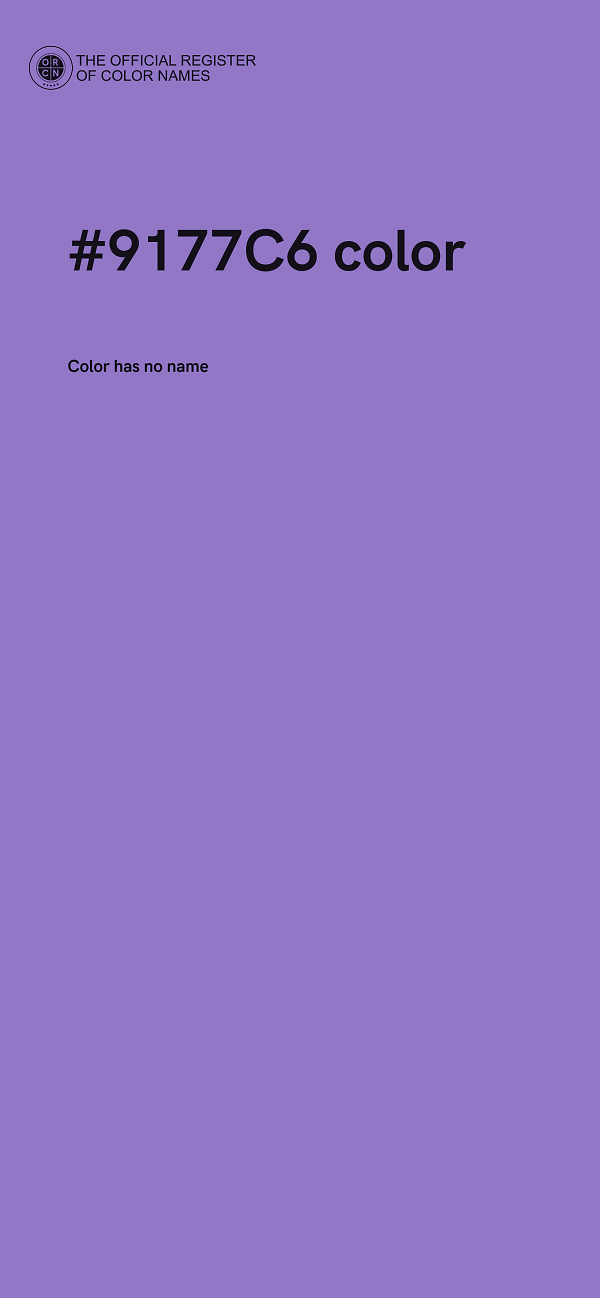 #9177C6 color image