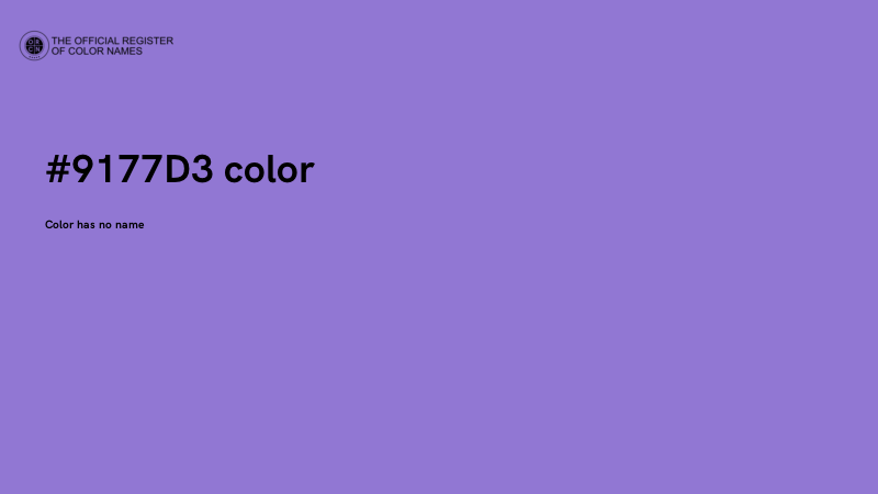 #9177D3 color image