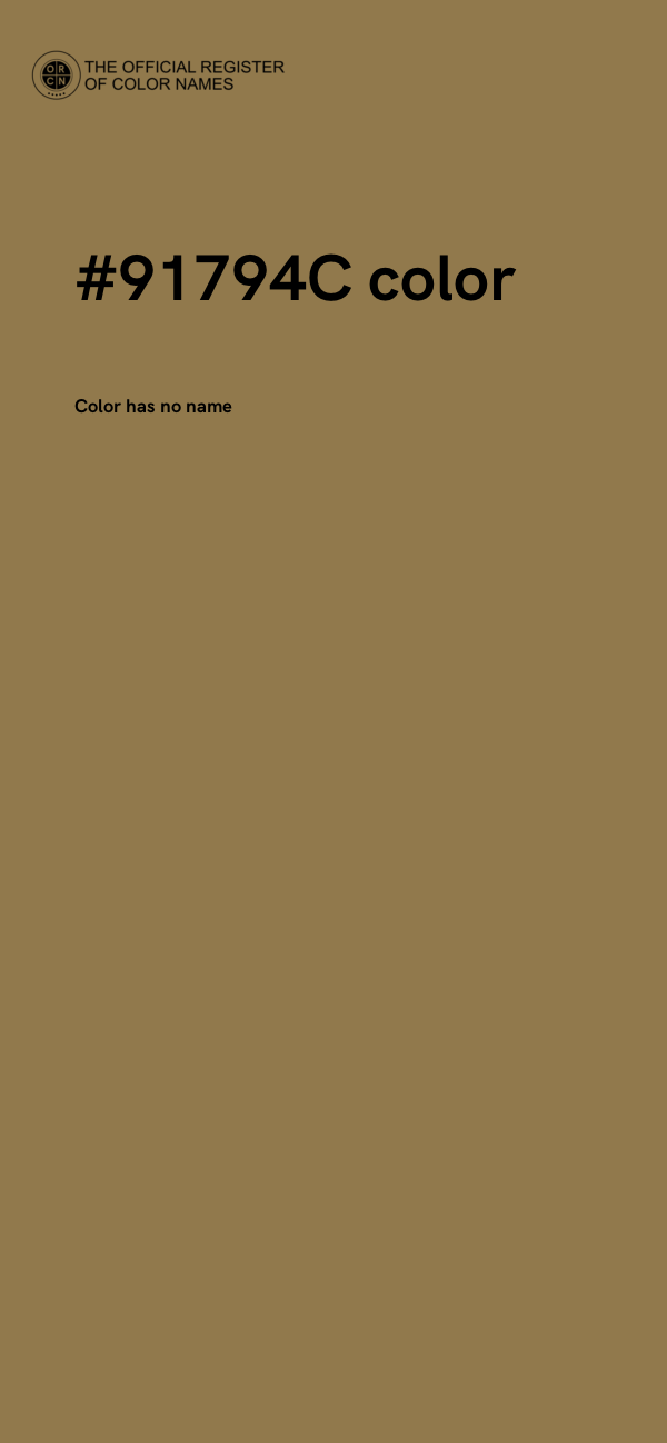 #91794C color image