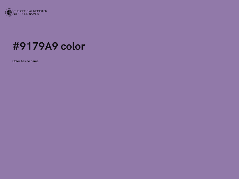 #9179A9 color image