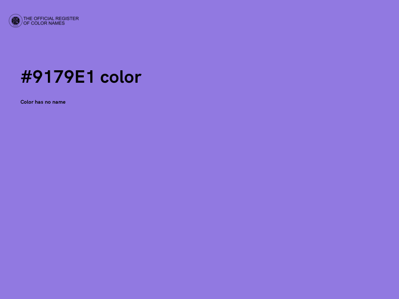 #9179E1 color image