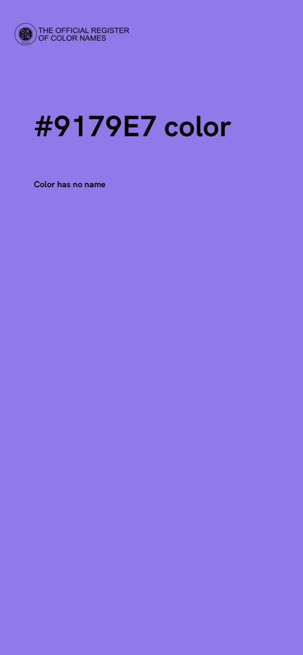 #9179E7 color image
