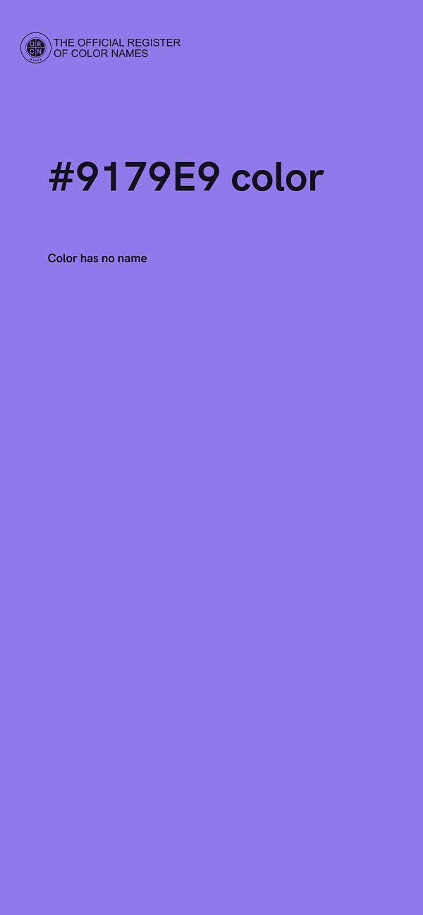 #9179E9 color image