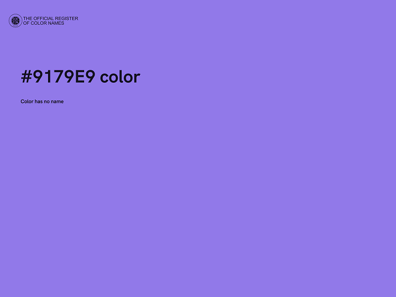 #9179E9 color image