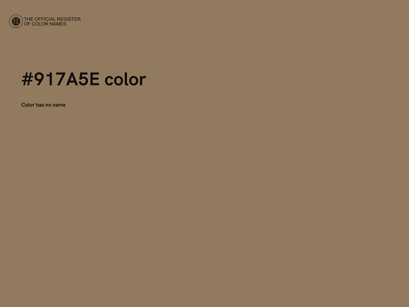 #917A5E color image
