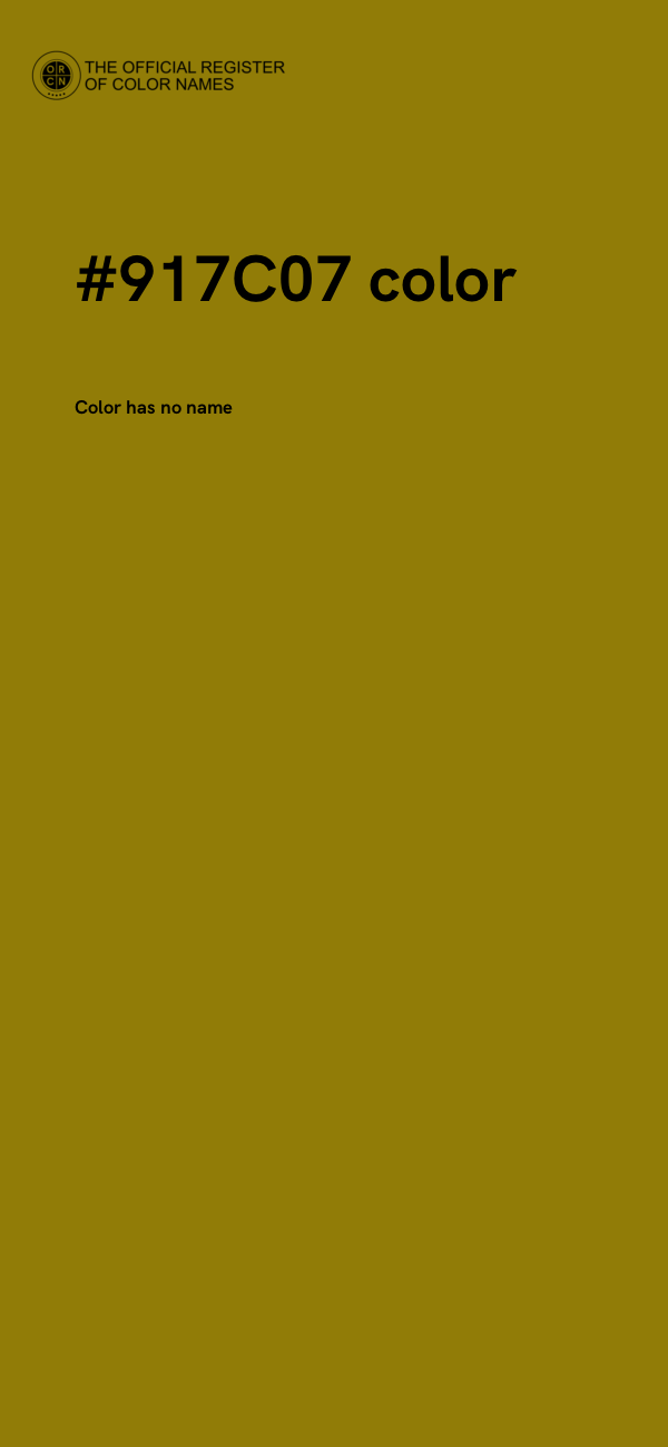 #917C07 color image