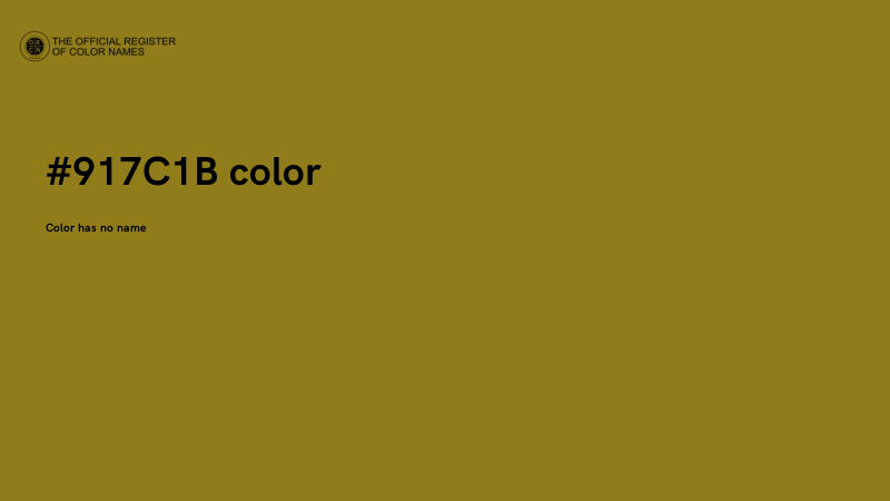 #917C1B color image
