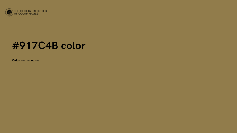 #917C4B color image