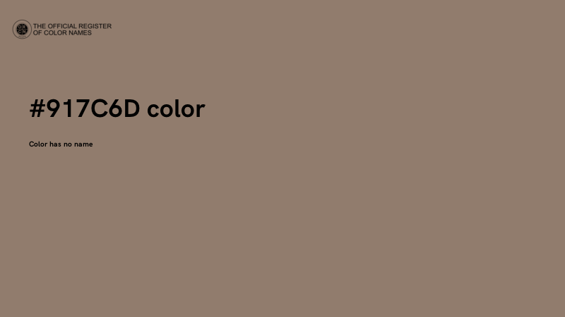#917C6D color image