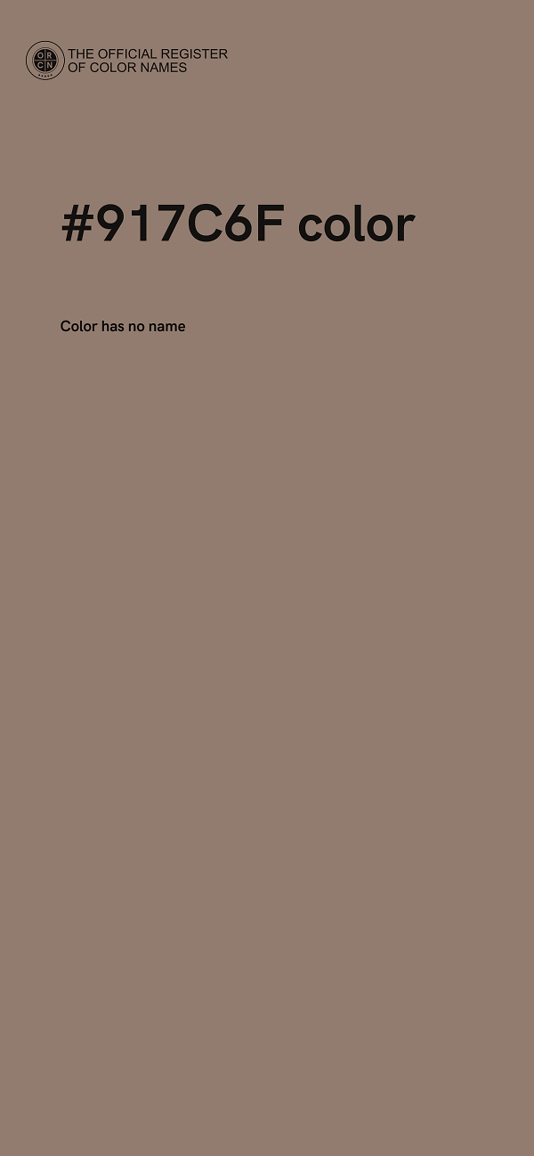 #917C6F color image