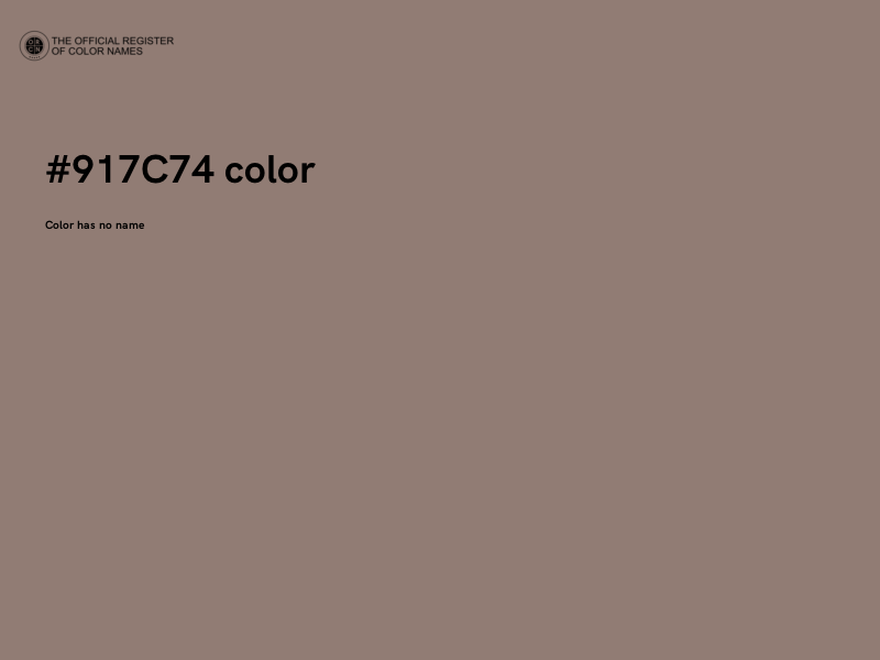 #917C74 color image